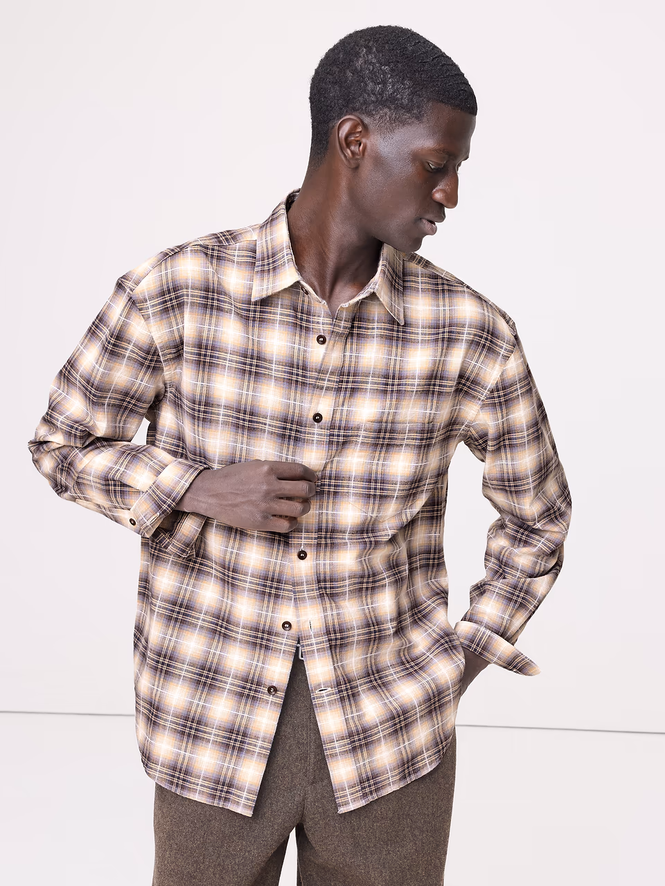 Banana Republic — Relaxed-Fit Slub Cotton Shirt