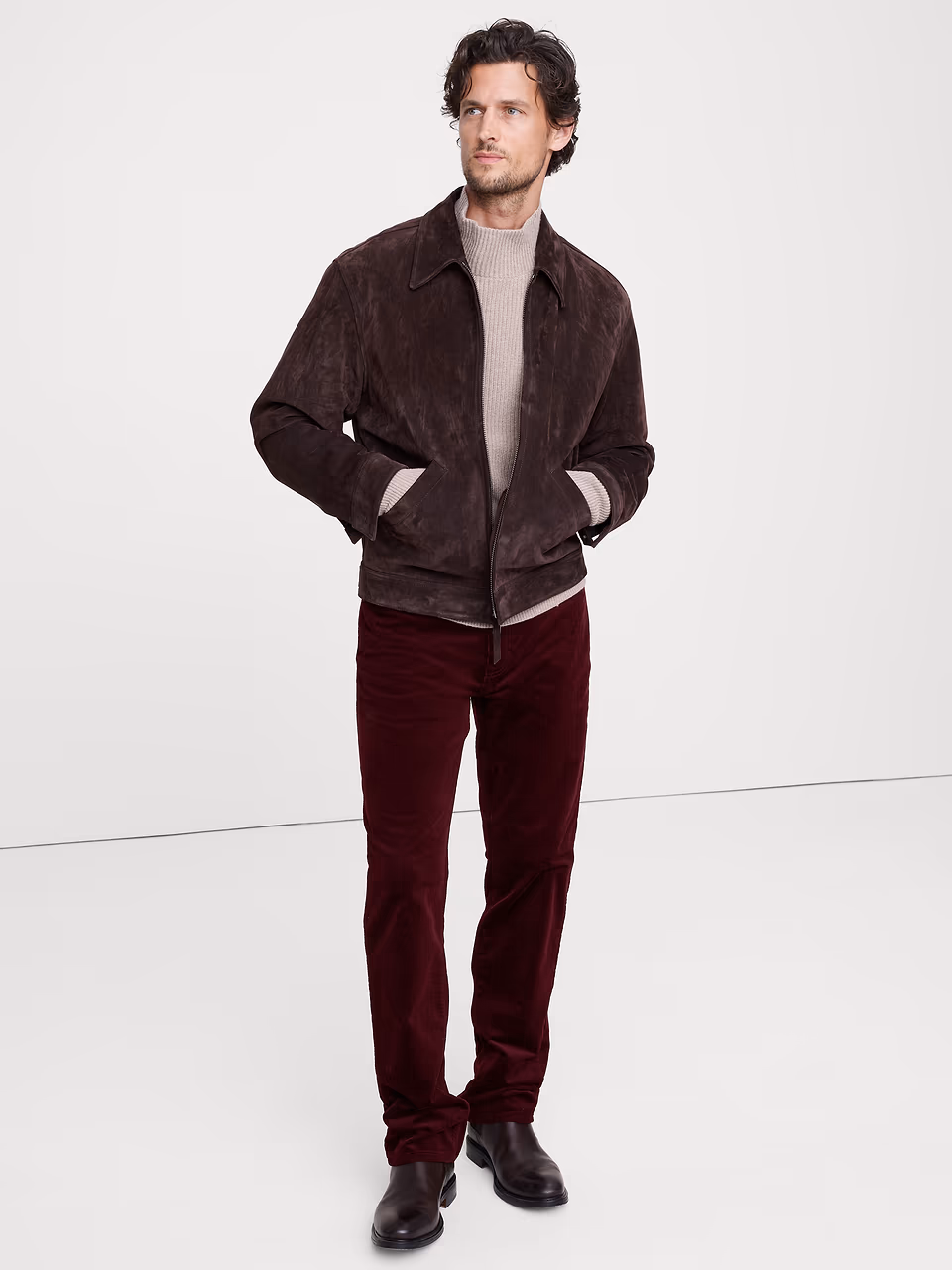Banana Republic — Straight Stretch-Corduroy Traveler Pant