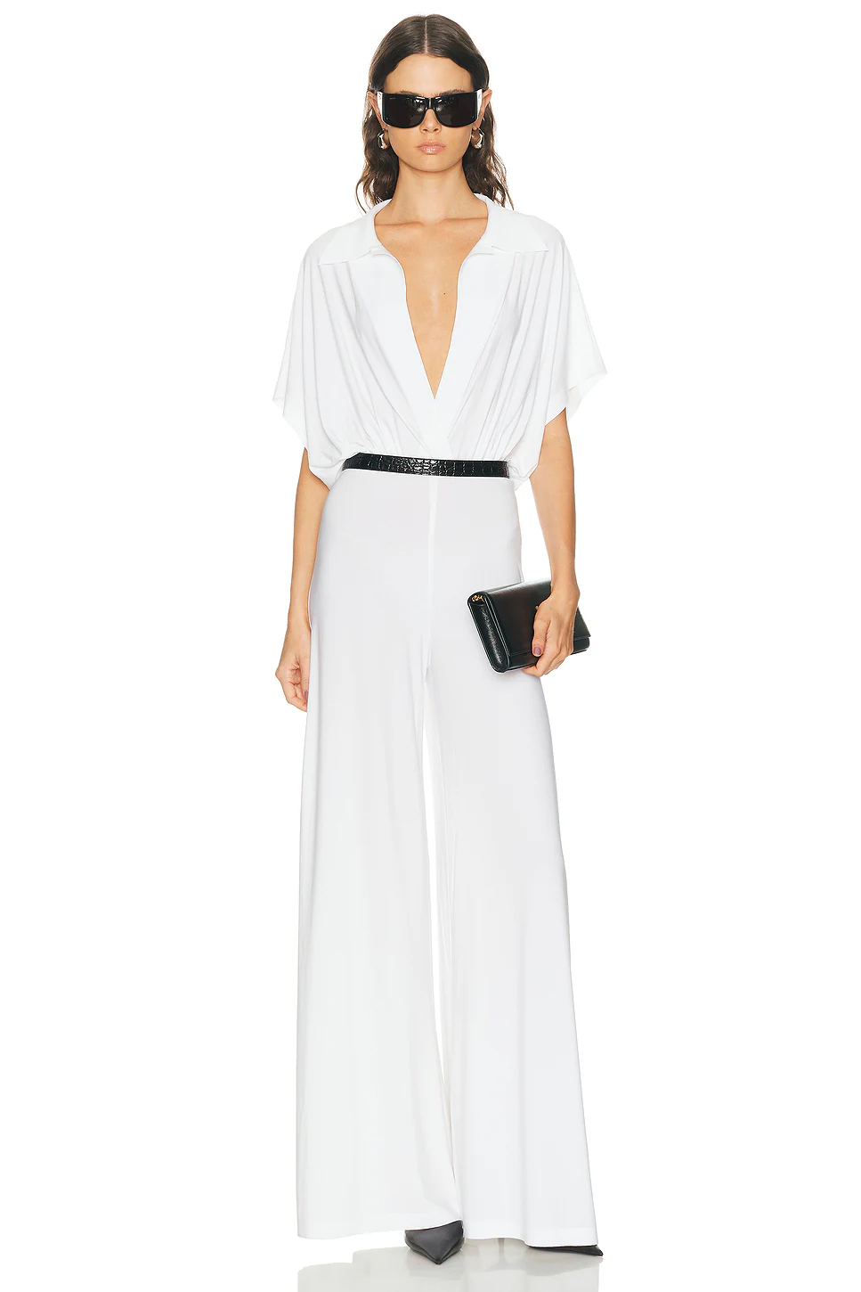 Norma Kamali — Super Oversized Sleeveless Shirt Jumpsuit