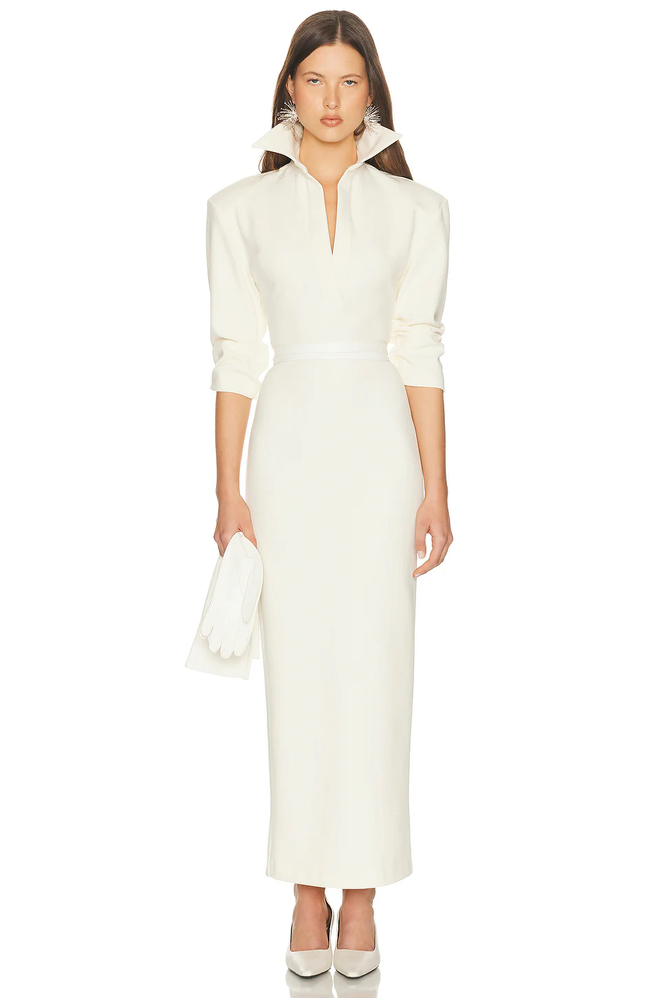 Helsa — The Margaux Polo Dress in Thick Crepe