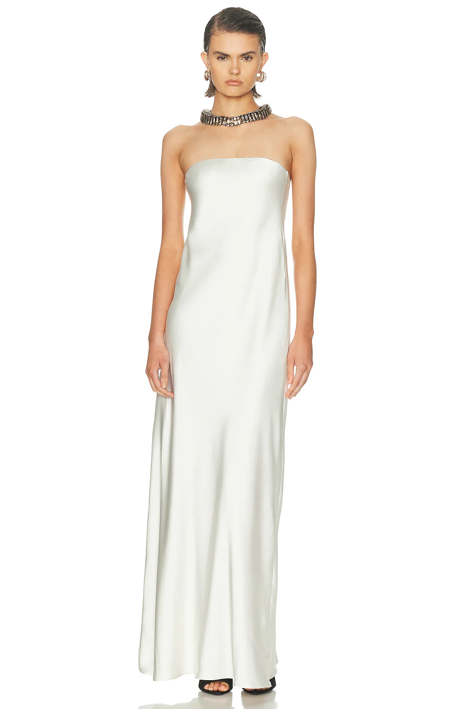 Norma Kamali — Bias Strapless Gown