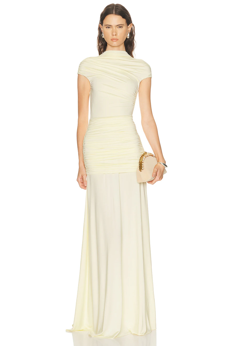 self-portrait — Jersey Draped Maxi Dress