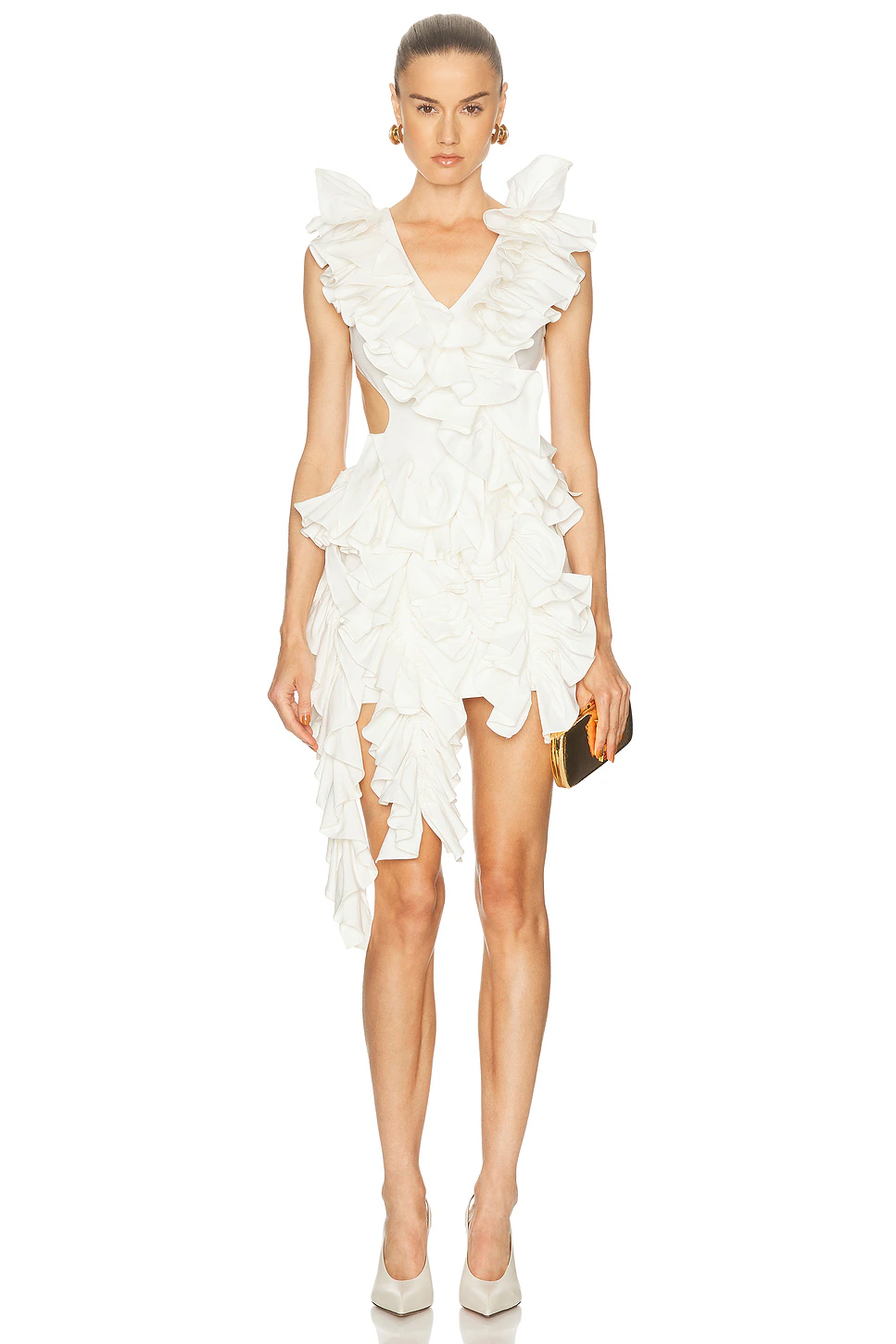 AKNVAS — Olive Ruffle Dress