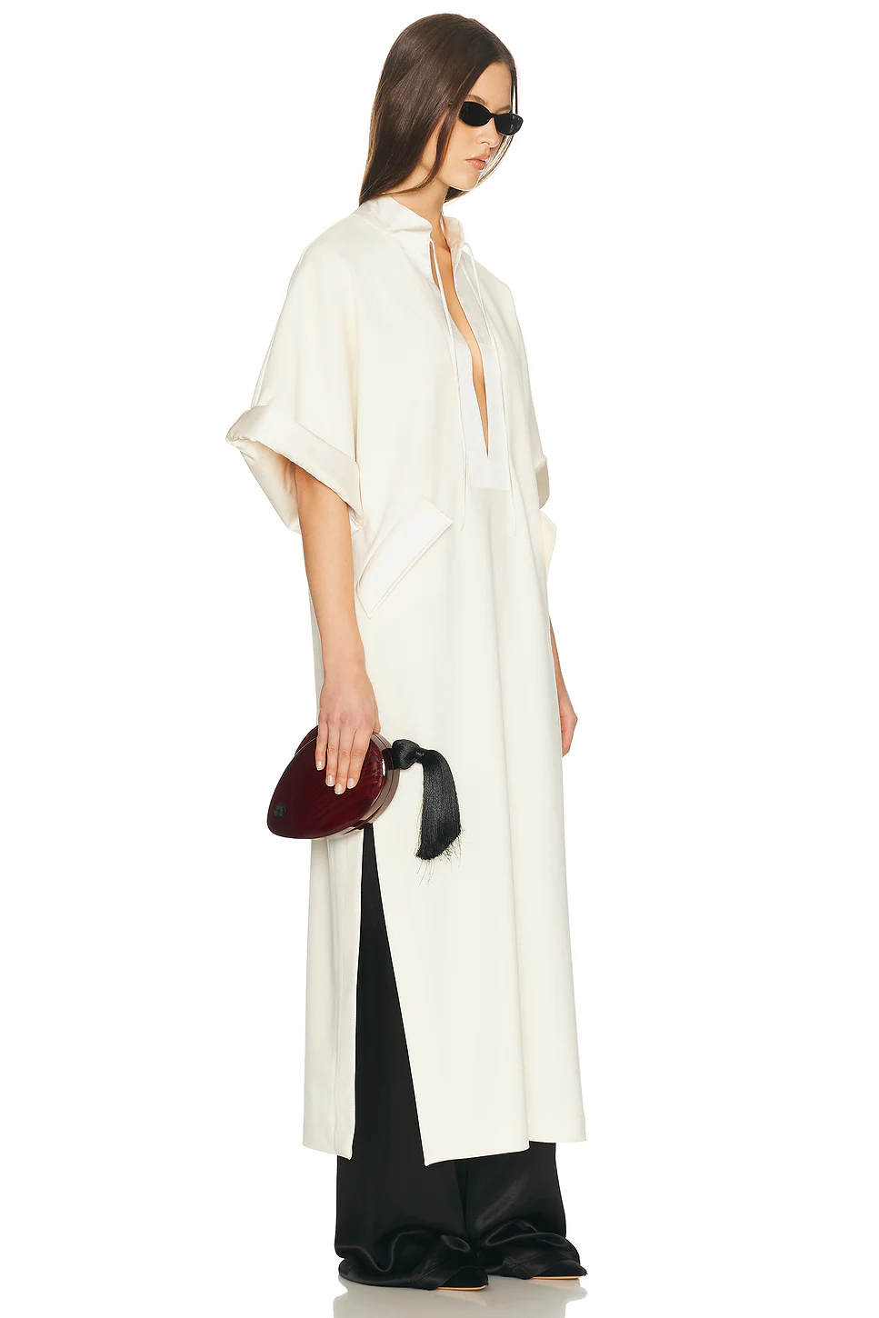 Helsa — The Magda Dress in Thick Crepe