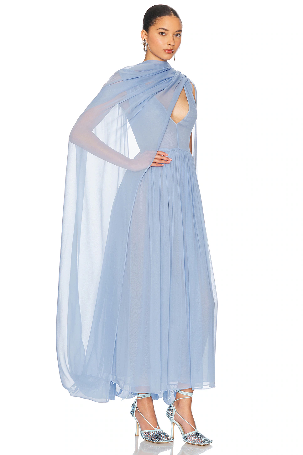 Helsa — The Sabine Dress in Silk Chiffon