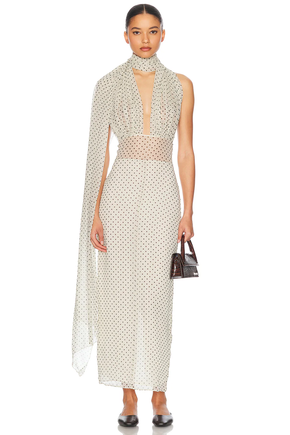 Helsa — The Scarf Dress in Printed Silk Chiffon