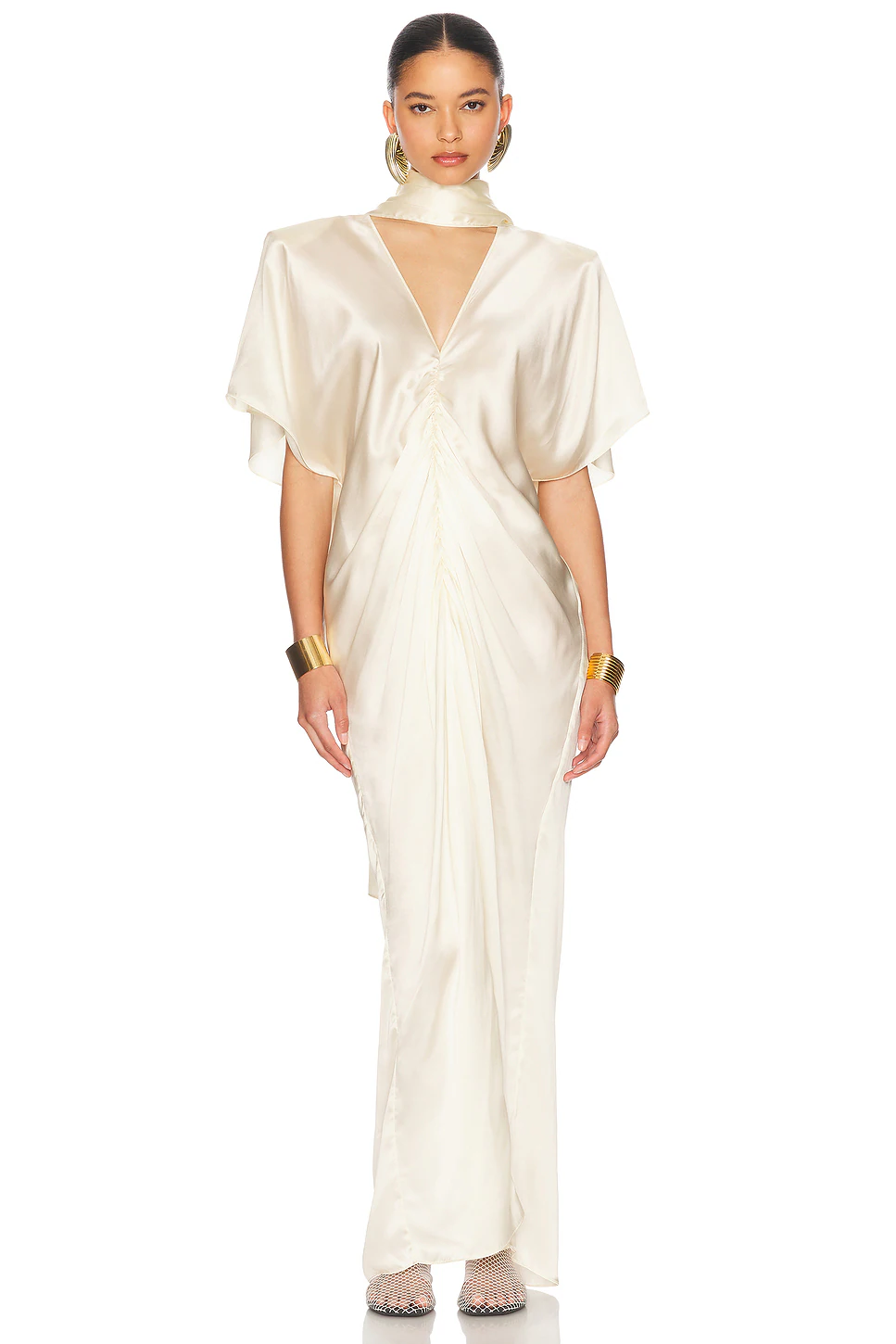 Helsa — The Demeter Dress in Silk Lyocell