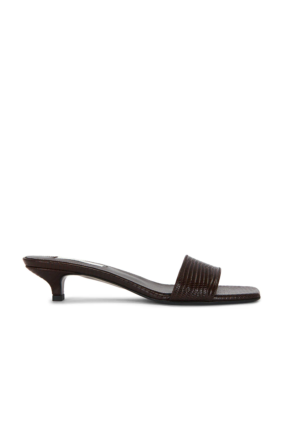 Toteme — Slim Lizard Embossed Bandeau Mule
