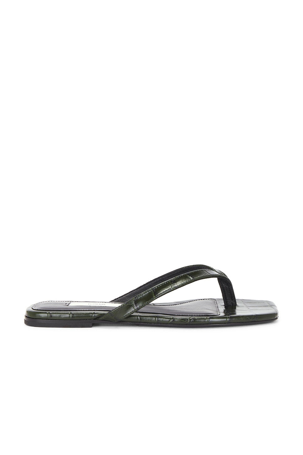 Toteme — Croco Embossed Flip Flop