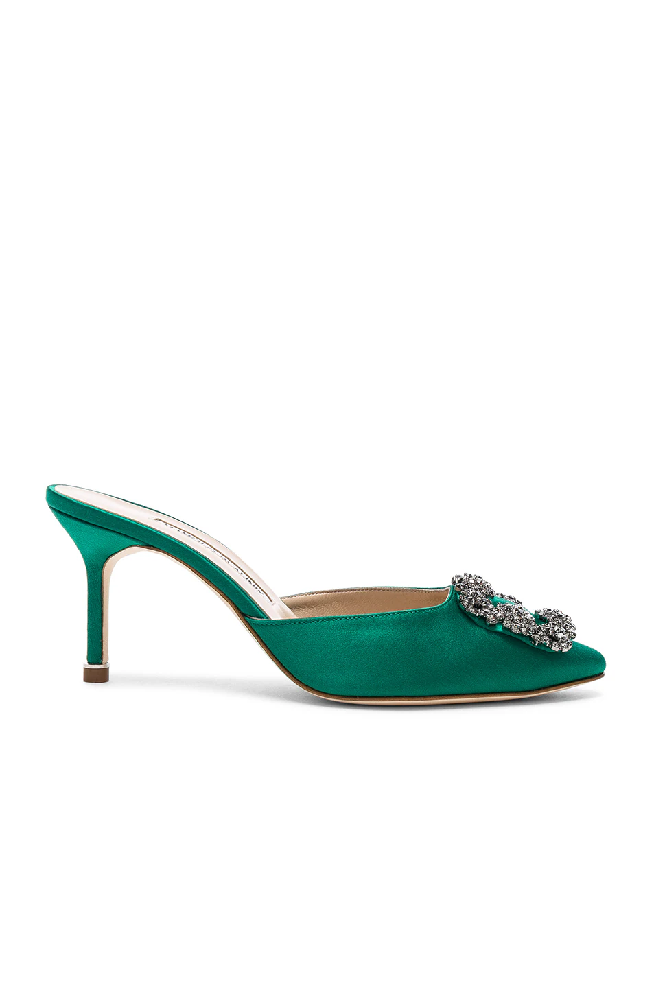 Manolo Blahnik — Satin Hangisi 70 Mules