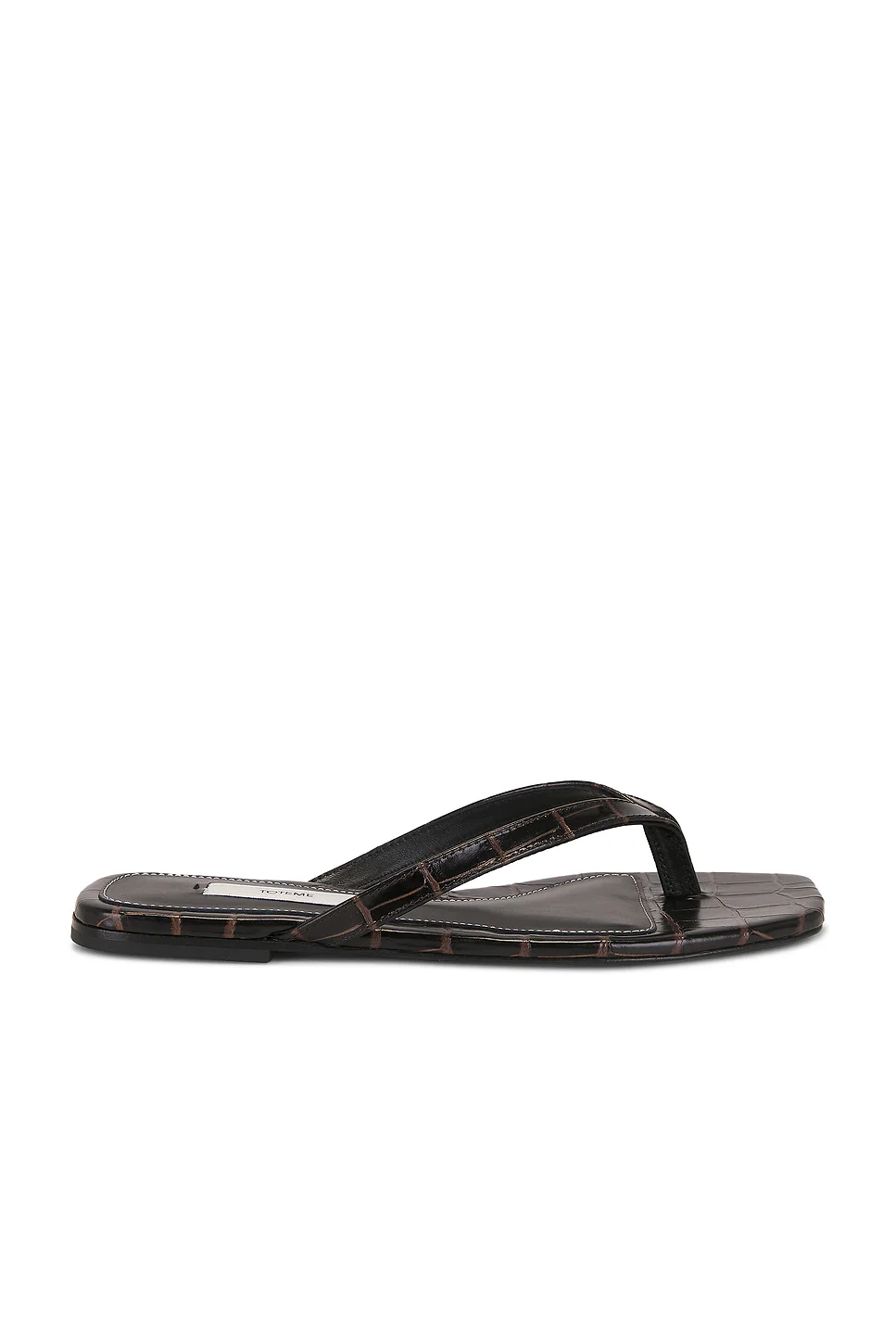 Toteme — Croco Embossed Flip Flop