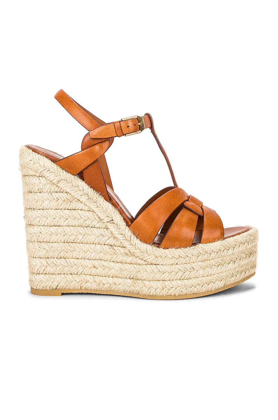 Saint Laurent — Tribute Espadrille Wedge Sandals