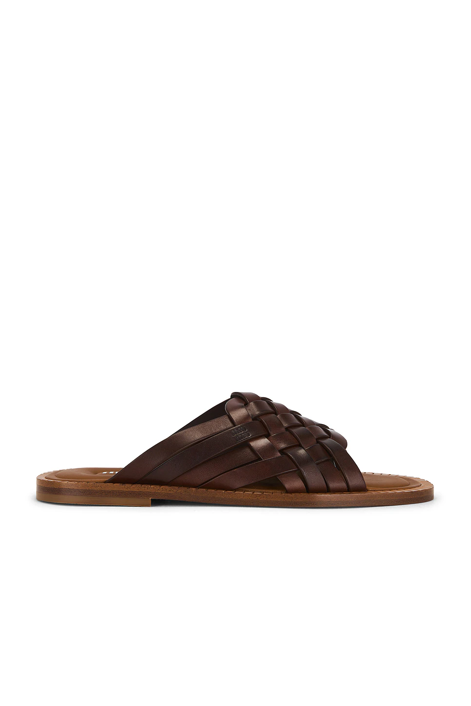 Miu Miu — Woven Flat Sandal