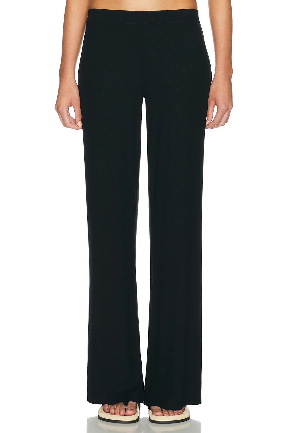 Eterne — Easy Lounge Butter Rib Pant in Black