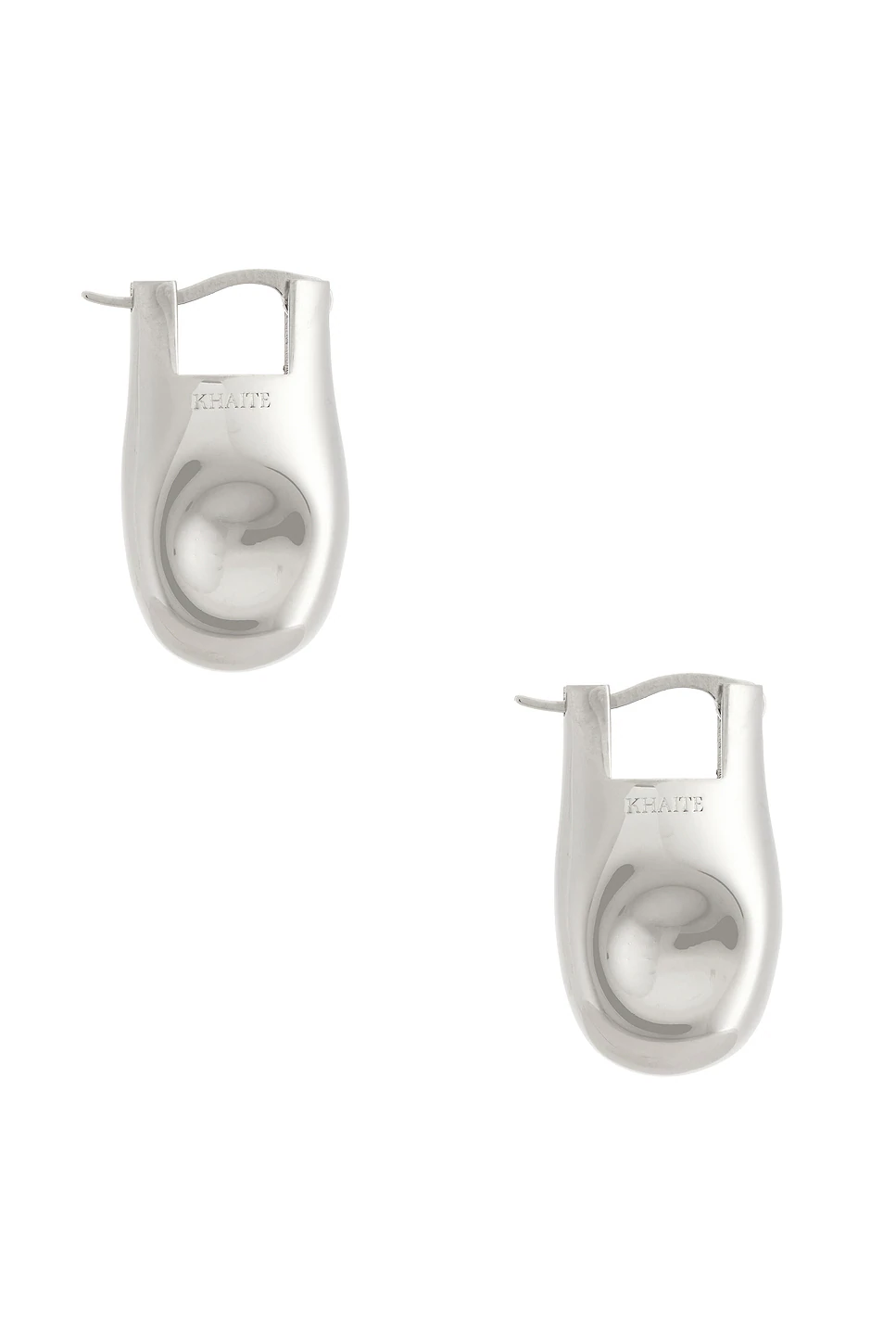 KHAITE — Keefe Resin Earrings in Silver