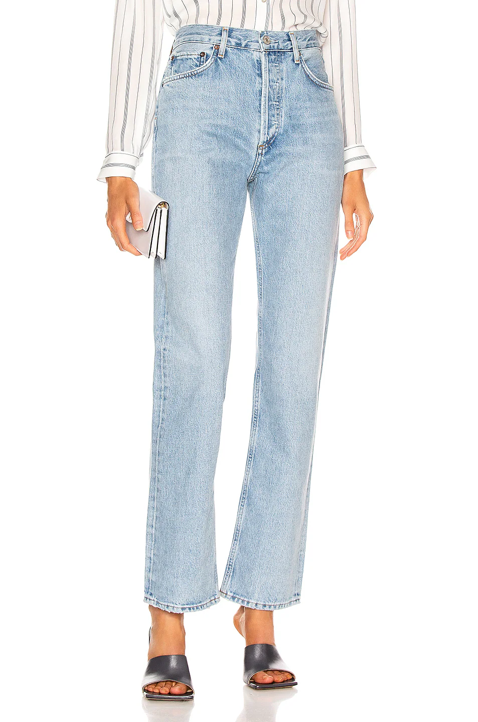 AGOLDE — Lana Straight Jeans in Riptide