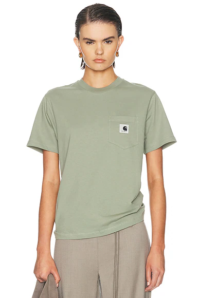 Carhartt WIP — Short Sleeve Pocket T-Shirt in Shady Green