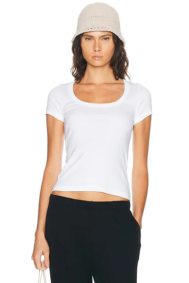FLORE FLORE — Lulu Baby Tee in White