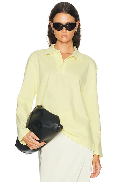 FLORE FLORE — Diana Polo Top in Camomile