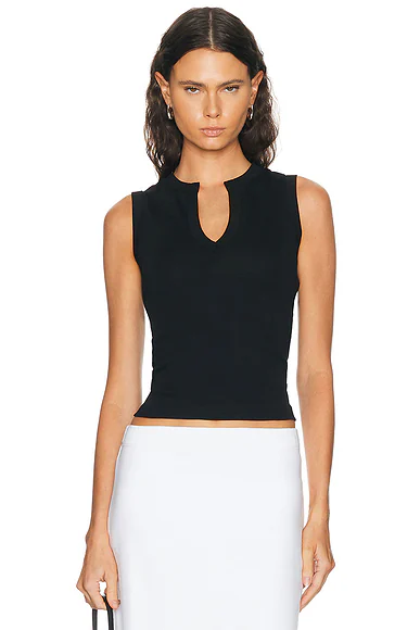 FLORE FLORE — Iman Tank Top in Black