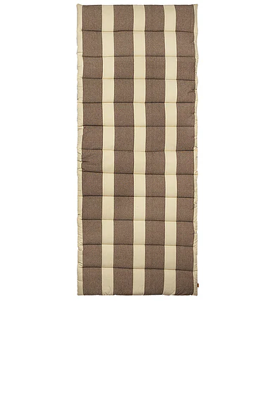 Ferm Living — Strand Quilted Mattress in Carob Brown & Parchment