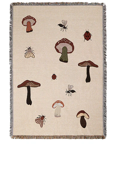 Ferm Living — Forest Tapestry Blanket in Sand