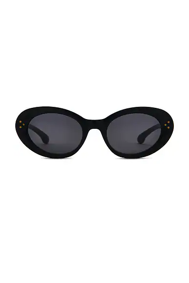 Sporty & Rich — Frame N.05 Sunglasses in Black & White