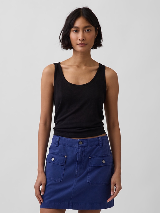 Gap — Linen-Blend Tank Top