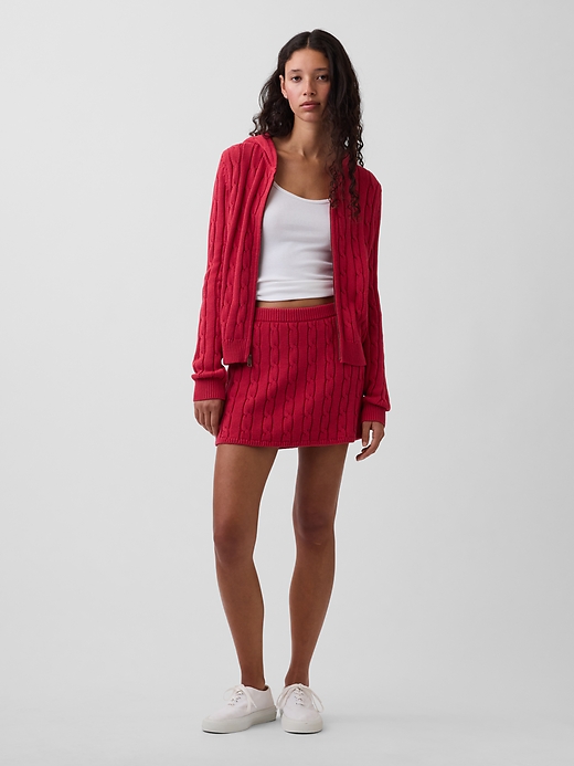 Gap — 100% Cotton Cable-Knit Mini Skort