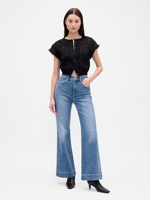 Gap — High Rise Relaxed Flare Jeans