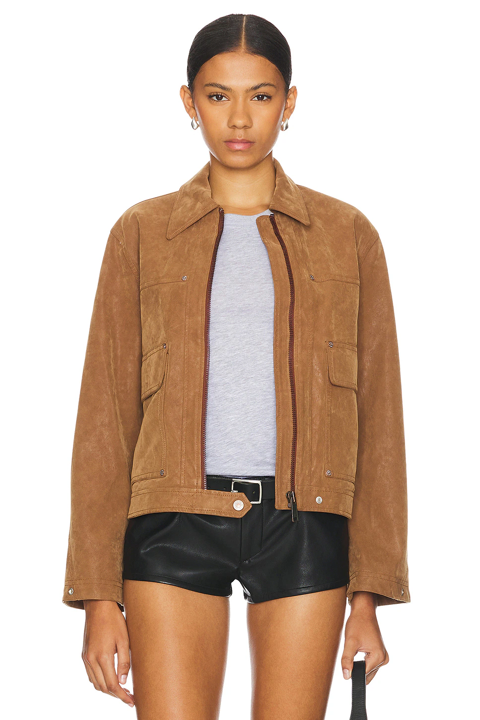 Free People — КУРТКА ИЗ ИСКУССТВЕННОЙ ЗАМШИ FREE PEOPLE BLAIR