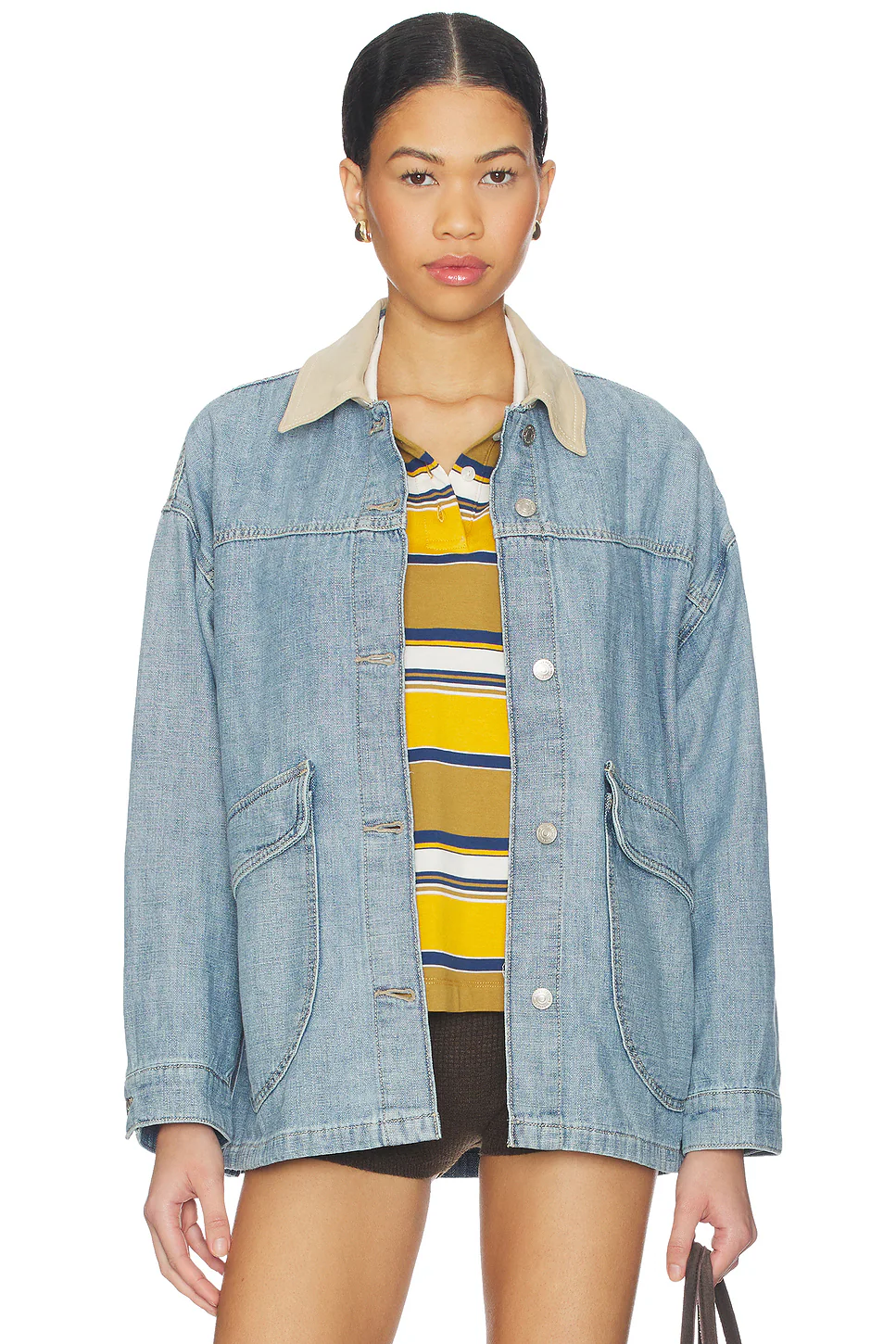 Free People — ДЖИНСОВАЯ КУРТКА WE THE FREE LEMON