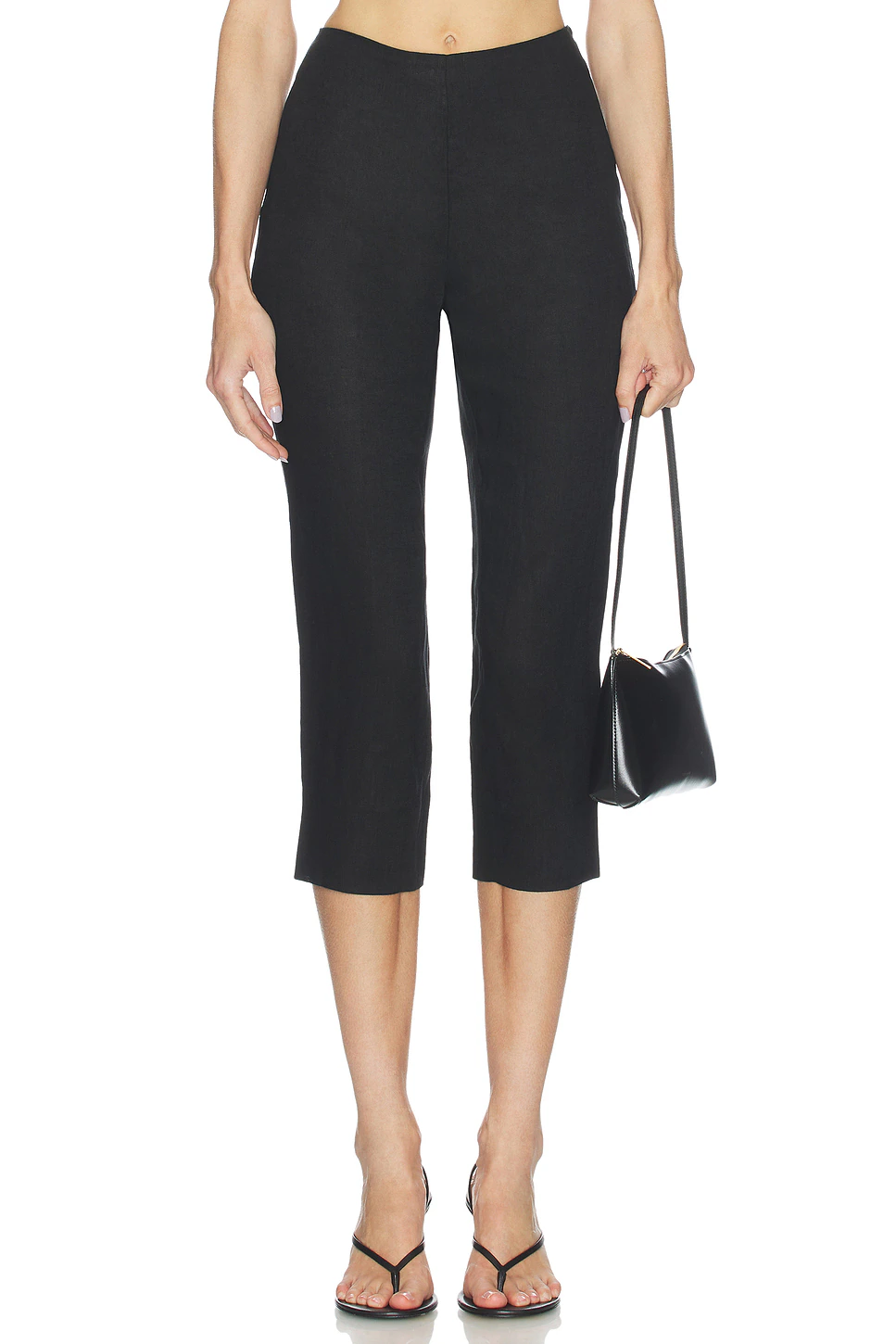 AEXAE — Linen Capri Pant