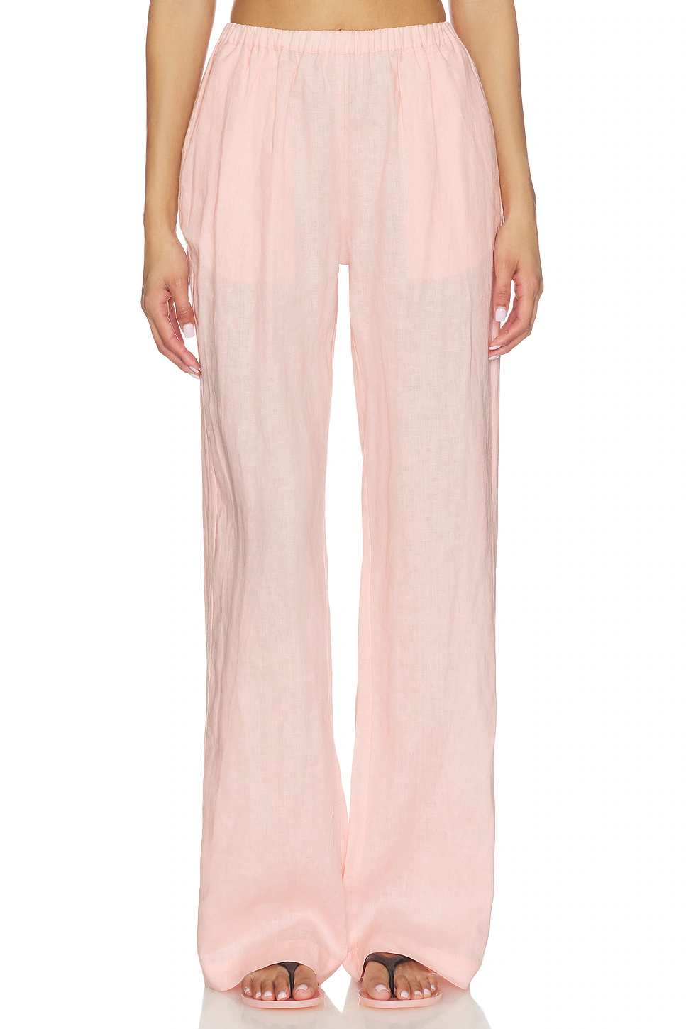 AEXAE — Linen Low Waist Day Pant