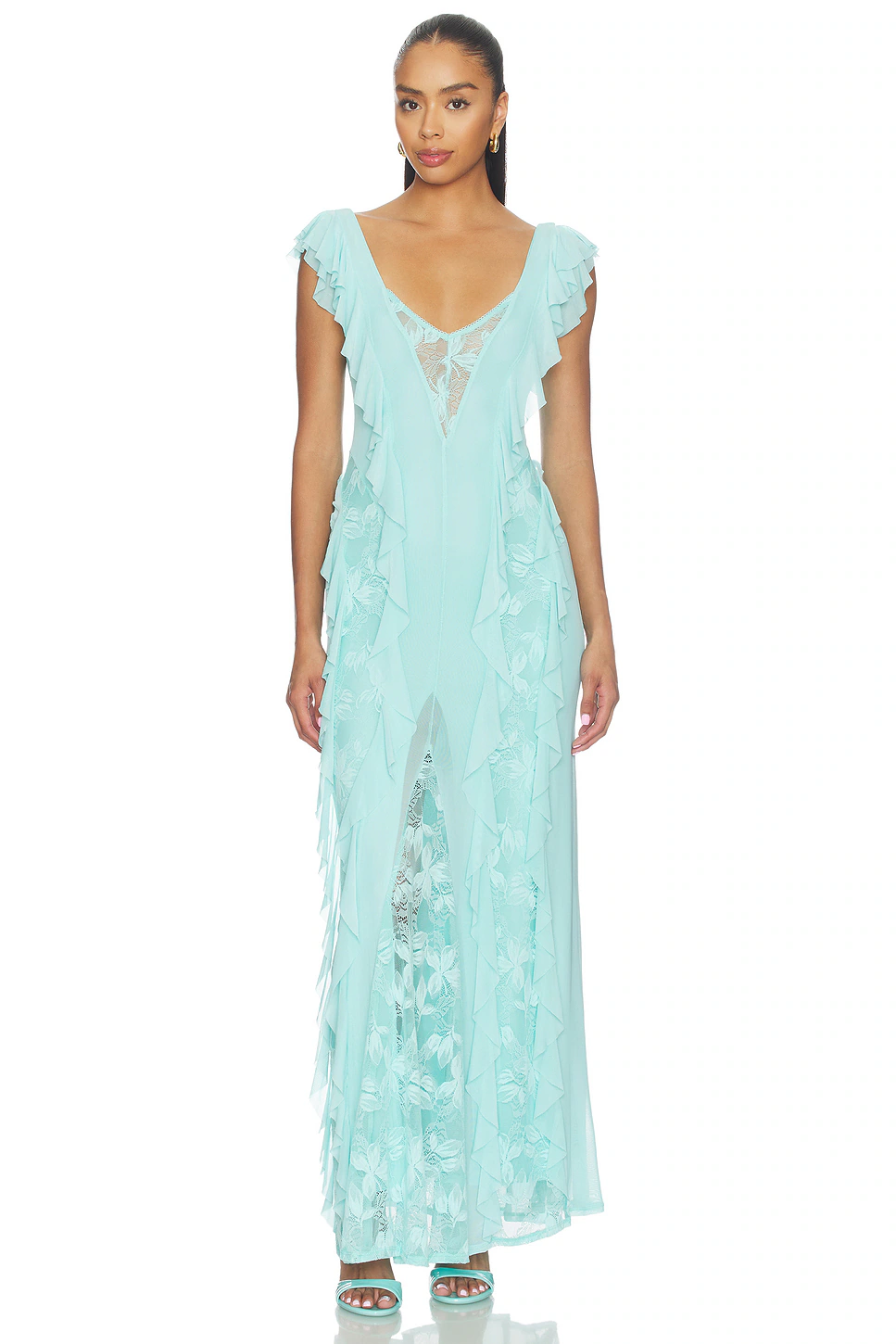AFRM — ПЛАТЬЕ TRISTA · Soft Turquoise