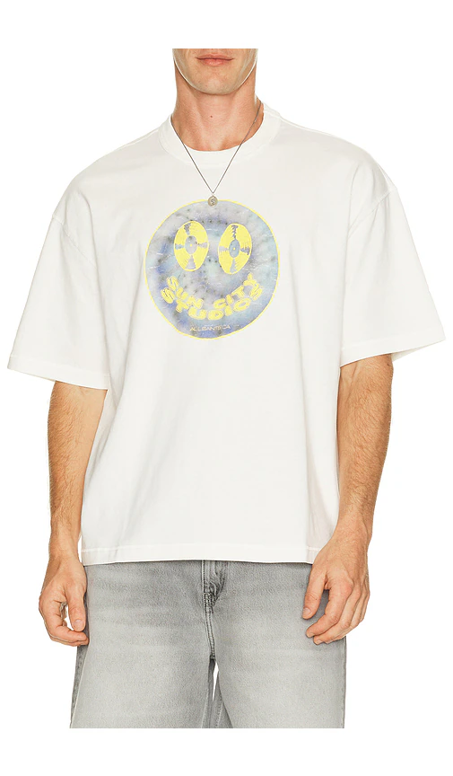 ALLSAINTS — ФУТБОЛКА SPUN OUT · Chalk White