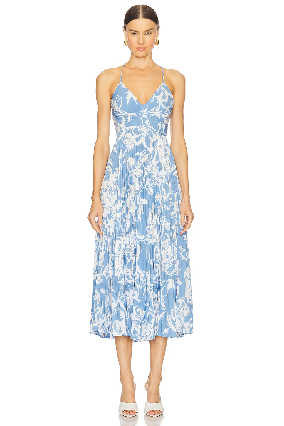 ASTR the Label — ПЛАТЬЕ МИДИ DRESS · Blue Floral