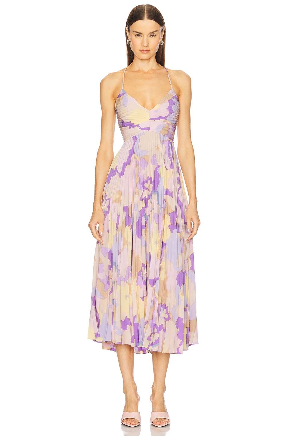 ASTR the Label — ПЛАТЬЕ МИДИ DRESS · Purple Multi