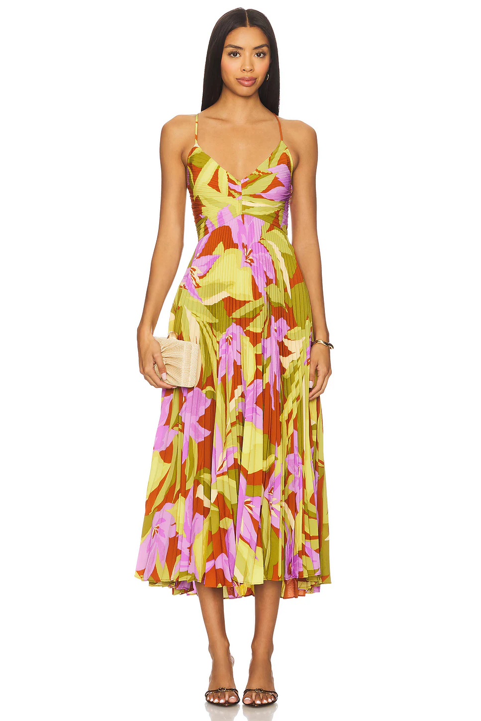 ASTR the Label — ПЛАТЬЕ BLYTHE · Green Rust Floral