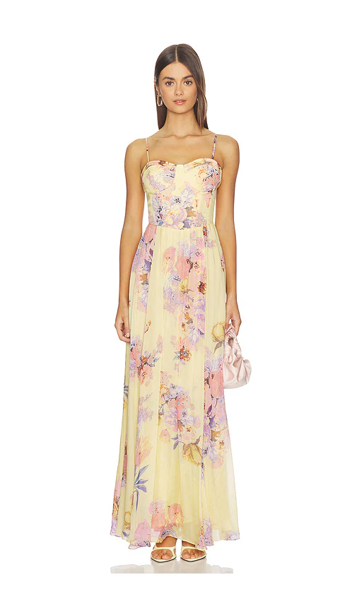 HEMANT AND NANDITA — ПЛАТЬЕ DRESS · Yellow