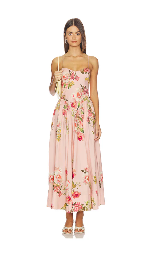 HEMANT AND NANDITA — ПЛАТЬЕ DRESS · Peach