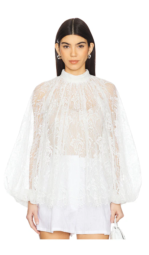 HEMANT AND NANDITA — ТОП С ДЛИННЫМ РУКАВОМ TOP · Off White