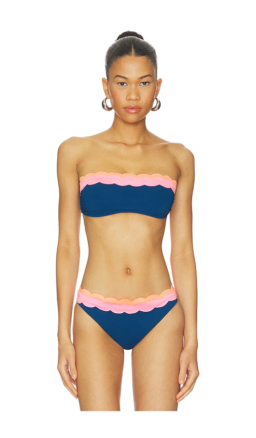 BEACH RIOT — ТОП БИКИНИ SYBIL · Seashell Isle Colorblock