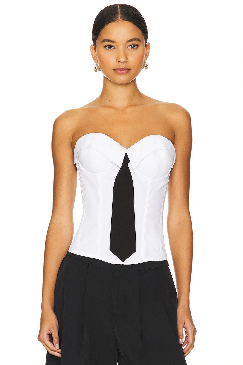 GUIZIO — КОРСЕТ CHRYS · White Black