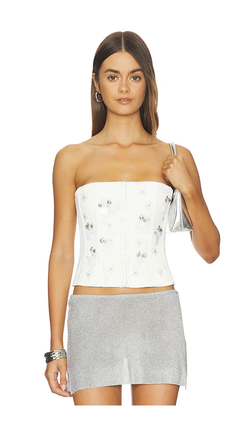 GUIZIO — КОРСЕТ SATIN · White