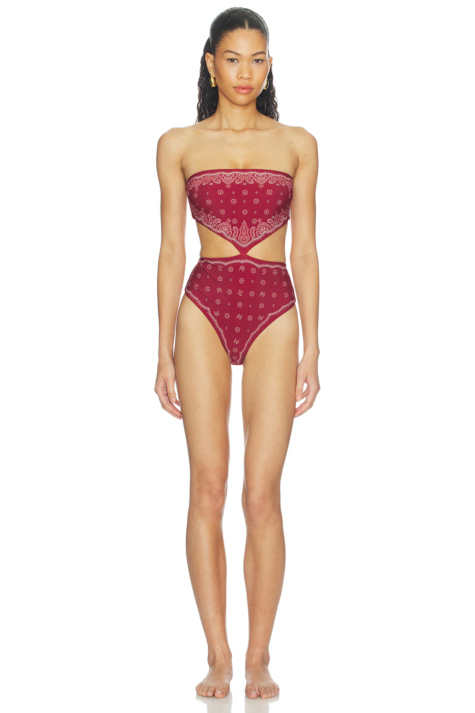 DEVON WINDSOR — СЛИТНЫЙ КУПАЛЬНИК REBECCA · Merlot