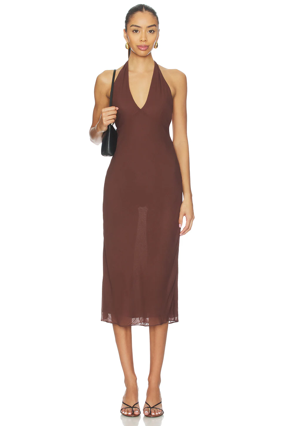 EAVES — ПЛАТЬЕ VIA · Brown