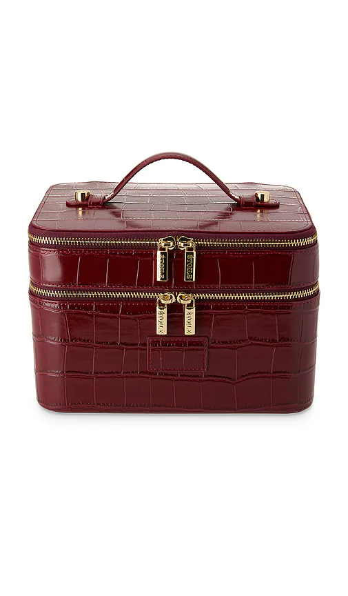 ETOILE COLLECTIVE — КОСМЕТИЧКА DUO VANITY CASE · Burgundy Croc