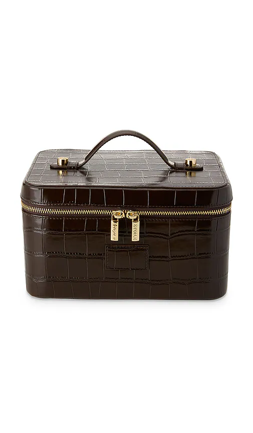ETOILE COLLECTIVE — КОСМЕТИЧКА VANITY CASE · Espresso Croc