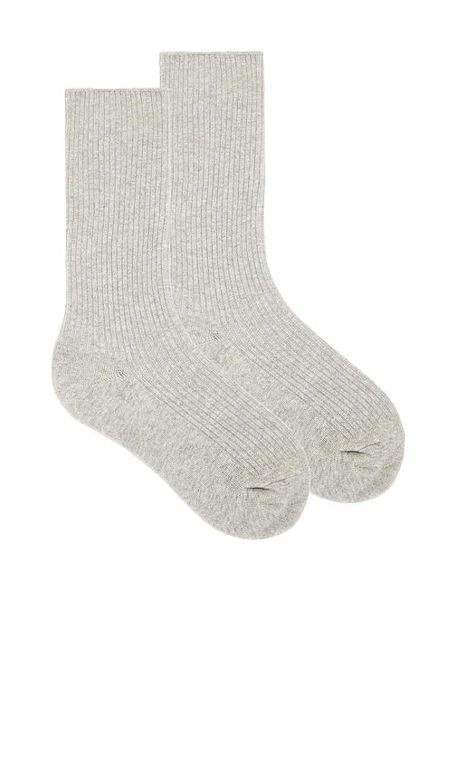 Eterne — РИФЛЕНЫЕ НОСКИ CLASSIC · Heather Grey